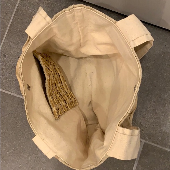 Khaki floral shoulder bag - Picture 3 of 3